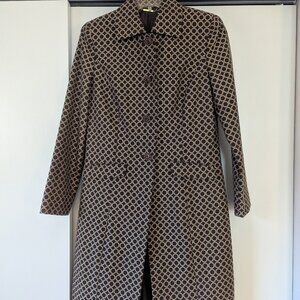 Vintage Brown/Cream Sigrid Olsen Coat